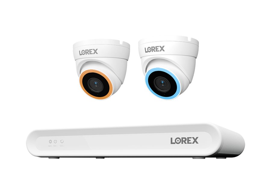Lorex Connect V Series 4K 8-Channel Wired NVR System with V5 4K PoE Turret Cameras - 1TB — supplied and installed by Galaxy IT & Marketing