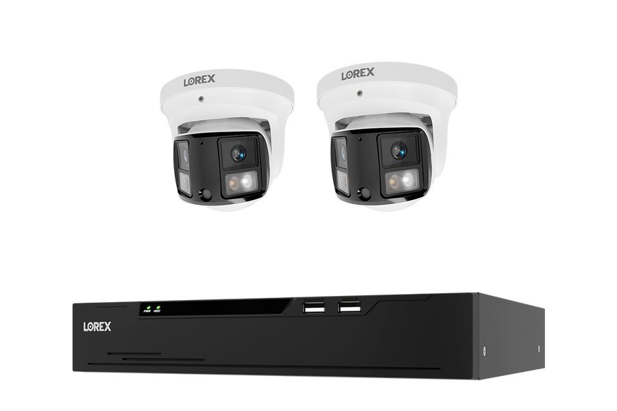 Lorex Connect X Series 4K 8-Channel Wired NVR System with X3 Dual-Lens Turret Camera - 2TB — supplied and installed by Galaxy IT & Marketing